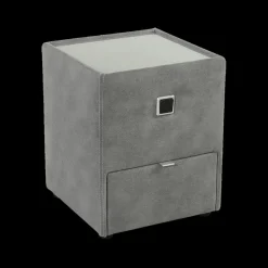 Ygo Nachttafel ASTEN Microvezel 411/19 Grijs| Nachttafels