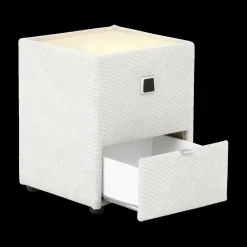 Ygo Nachttafel ASTEN Ribfluweel 427/07 Beige| Nachttafels
