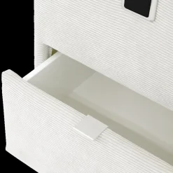 Ygo Nachttafel ASTEN Ribfluweel 427/07 Beige| Nachttafels