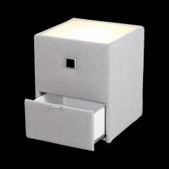 Ygo Nachttafel ASTEN Stof 474/09 Lichtgrijs| Nachttafels