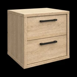 Ygo Nachttafel BABETTE 2 Laden Eik B52| Nachttafels