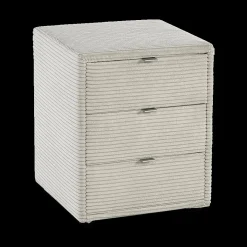 Ygo Nachttafel BEST Ribfluweel 426/17 Greige| Nachttafels