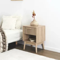 Ygo Nachttafel CALUNA Naturel| Nachttafels