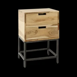 Ygo Nachttafel FLORIEN Massief Acacia| Nachttafels
