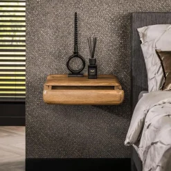 Ygo Nachttafel FRANKIE 1L B45 Hangend Massief Mango| Nachttafels