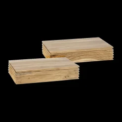 Ygo Nachttafel HIRO Hangend Massief Acacia| Nachttafels