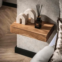 Ygo Nachttafel HIRO Hangend Massief Acacia| Nachttafels