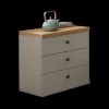 Ygo Nachttafel NAVAN Kiezelgrijs/Noors Eiken Decor B50| Nachttafels