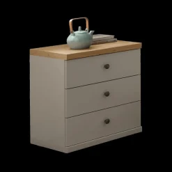 Ygo Nachttafel NAVAN Kiezelgrijs/Noors Eiken Decor B50| Nachttafels