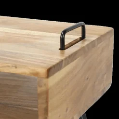 Ygo Nachttafel QUINCE Massief acacia natur| Nachttafels