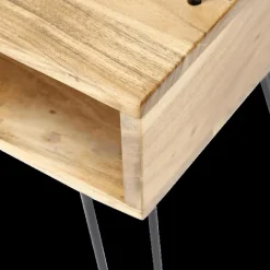 Ygo Nachttafel QUINCE Massief acacia natur| Nachttafels
