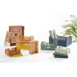 Ygo Opbergbox LILJA L Blauw| Opbergboxen|Decoratieve Opbergers