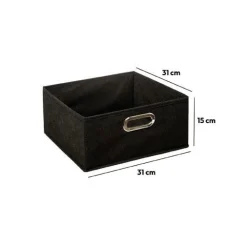 Ygo Opbergbox RANGE RH Zwart| Opbergboxen|Decoratieve Opbergers