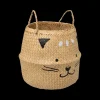 Ygo Opbergmand KATZY Kat Rond Naturel| Decoratieve Accessoires|Tapijten