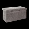 Ygo Opbergpouf COLLETE Rh Rib Taupe| Opbergboxen|Decoratieve Opbergers