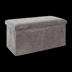 Ygo Opbergpouf COLLETE Rh Rib Taupe| Opbergboxen|Decoratieve Opbergers