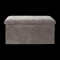 Ygo Opbergpouf COLLETE Rh Rib Taupe| Opbergboxen|Decoratieve Opbergers