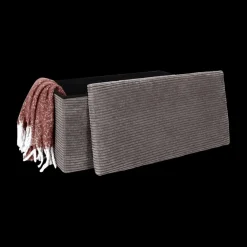 Ygo Opbergpouf COLLETE Rh Rib Taupe| Opbergboxen|Decoratieve Opbergers