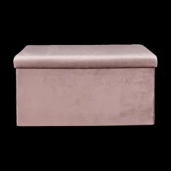 Ygo Opbergpouf FLIRAX Rechthoek Roze| Opbergboxen|Decoratieve Opbergers