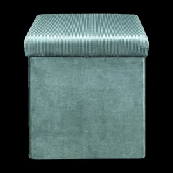 Ygo Opbergpouf FLIRAX Vierkant Mint| Opbergboxen|Decoratieve Opbergers