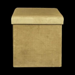 Ygo Opbergpouf FLIRAX VK Oker| Opbergboxen|Decoratieve Opbergers