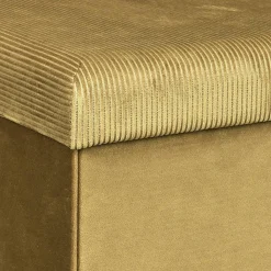 Ygo Opbergpouf FLIRAX VK Oker| Opbergboxen|Decoratieve Opbergers