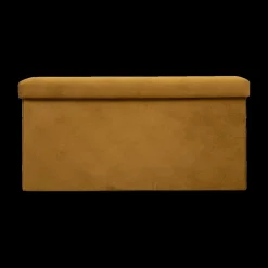 Ygo Opbergpouf LILORA Oker| Opbergboxen|Decoratieve Opbergers