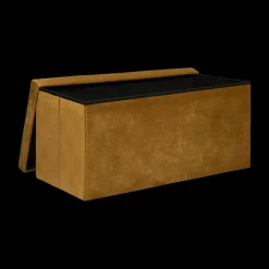 Ygo Opbergpouf LILORA Oker| Opbergboxen|Decoratieve Opbergers