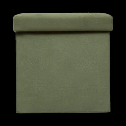 Ygo Opbergpouf LILORA Vk. Kaki| Opbergboxen|Decoratieve Opbergers