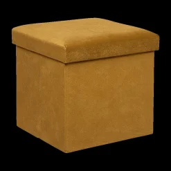 Ygo Opbergpouf LILORA Vk. Oker| Opbergboxen|Decoratieve Opbergers