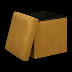 Ygo Opbergpouf LILORA Vk. Oker| Opbergboxen|Decoratieve Opbergers