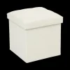 Ygo Opbergpouf LYSANDRA VK Stof Beige| Opbergboxen|Decoratieve Opbergers