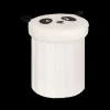 Ygo Opbergpouf PANDAI Panda Poly Wit/zwart| Decoratieve Accessoires|Tapijten