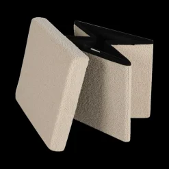 Ygo Opbergpouf TELLIA Teddy Beige| Opbergboxen|Decoratieve Opbergers