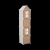 Ygo Opbergrek CASTLE 4Del. Met/Poly Wit/Beige| Slaapkamer|Accessoires