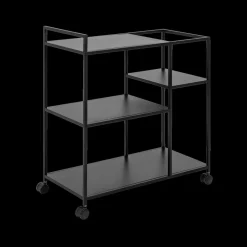 Ygo Opbergtrolley 3 leggers SPARROW Metaal Zwart| Opbergrekken & -Trolleys|Keukenrekjes