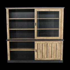 Ygo Opzetkast KAMIEL Industrial Oak| Vitrinekasten