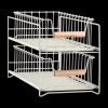 Ygo Organiser DOROTA 2 Niveaus Metaal Beige| Servies|Keukenaccessoires