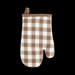 Ygo Ovenwant GINSHA Ruit Cognac| Tafellinnen & -Textiel|Keukenlinnen