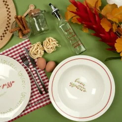 Ygo Pastabord ITALIEN Wit/Rood/Groen Ass.| Servies