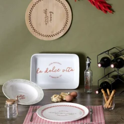 Ygo Pastabord ITALIEN Wit/Rood/Groen Ass.| Servies