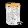 Ygo Pedaalemmer BLACKFLORA Rond 3L Wt/Zw| Vuilbakken