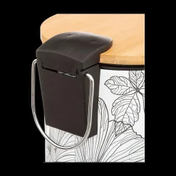 Ygo Pedaalemmer BLACKFLORA Rond 3L Wt/Zw| Vuilbakken