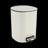 Ygo Pedaalemmer ICON 5l Met. Wit| Vuilbakken
