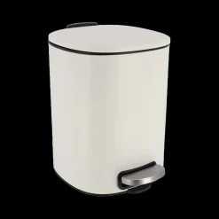 Ygo Pedaalemmer ICON 5l Met. Wit| Vuilbakken