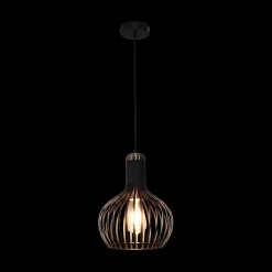 Ygo Pendel RAGA 1Del. Zwart/Koper L| Hanglampen