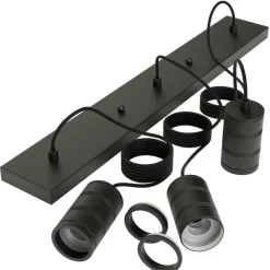 Ygo Pendel RETRO RH 3D. Plafondplaat Zwart| Hanglampen