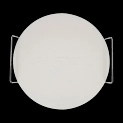 Ygo Pizzabaksteen PIZZAL Rond M/Handvat Wit| Kookaccessoires|Bakaccessoires