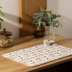 Ygo Placemat AUDRIAM PU Groen| Tafellinnen & -Textiel