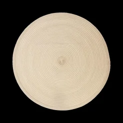 Ygo Placemat BRAID Rond Beige| Tafellinnen & -Textiel